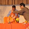 Garland of welcome at Chinmaya Mission of LA